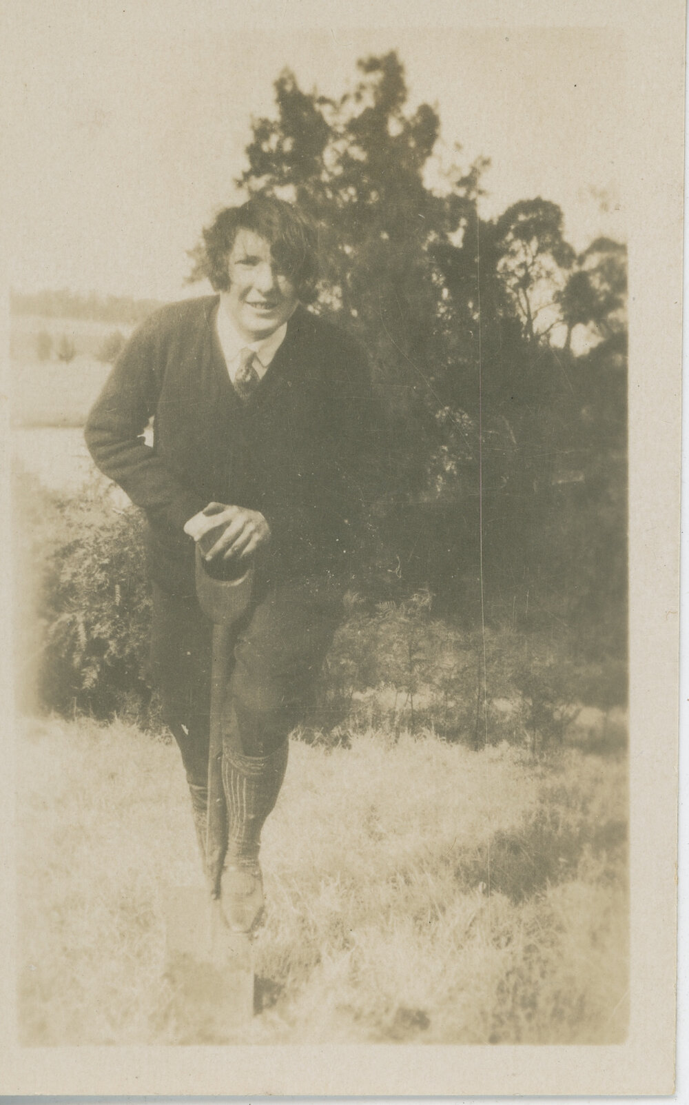 Sylvia Knight Planting in Orchard