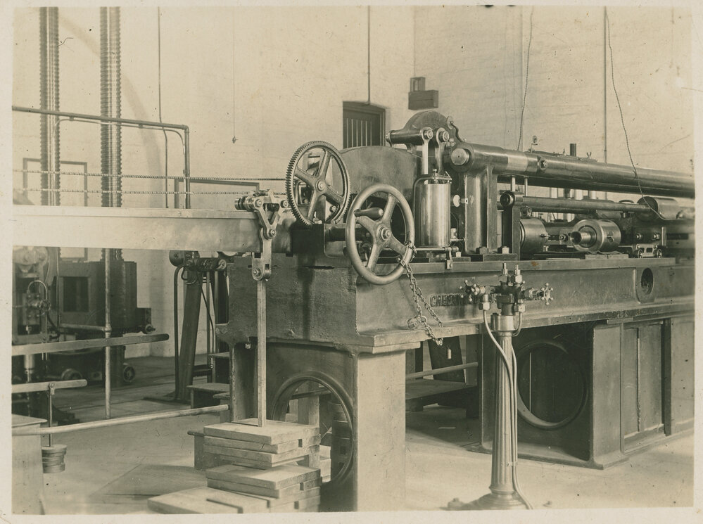 Control End of Batley 100 Ton Tester, Peter Nicol Russell (PNR) School of Engineering