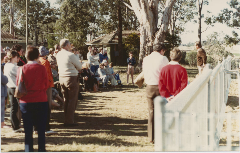 Dr Don S Biddle Opening the Swimming Pool at Sydney Teachers College Camp