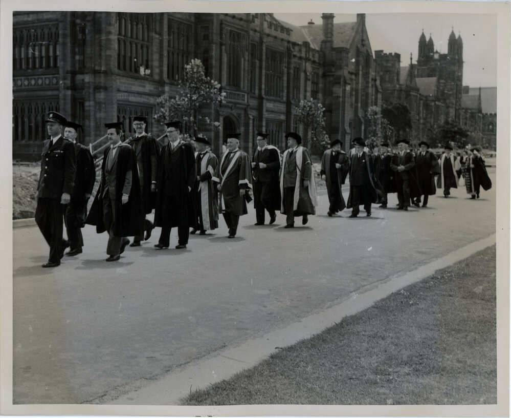 Procession for Chemistry Building Foundation Ceremony