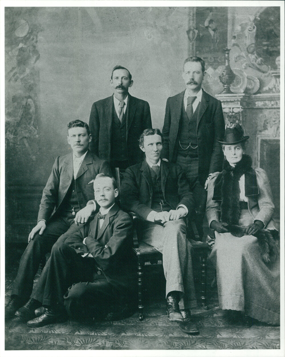 Professor Edgeworth and Caroline Martha David and Members of the Funafuti Expedition