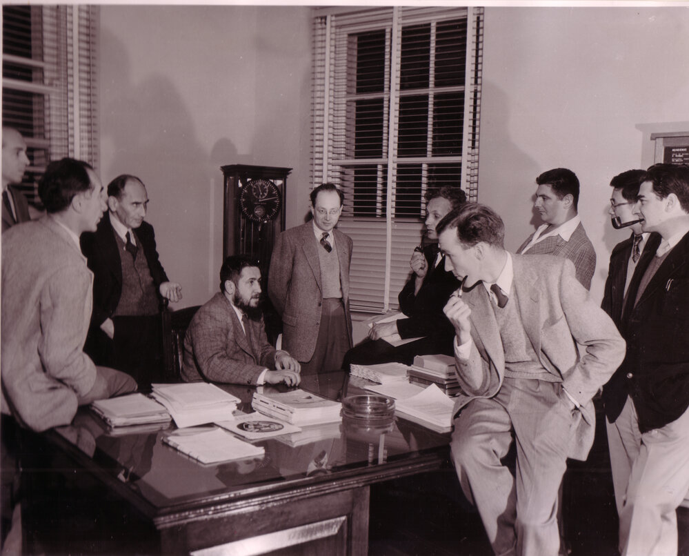 Professor Harry Messel with Academic Staff