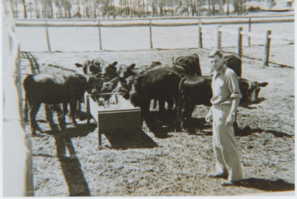 Peter Dodson with His Project at the Badgerys Creek University Farm