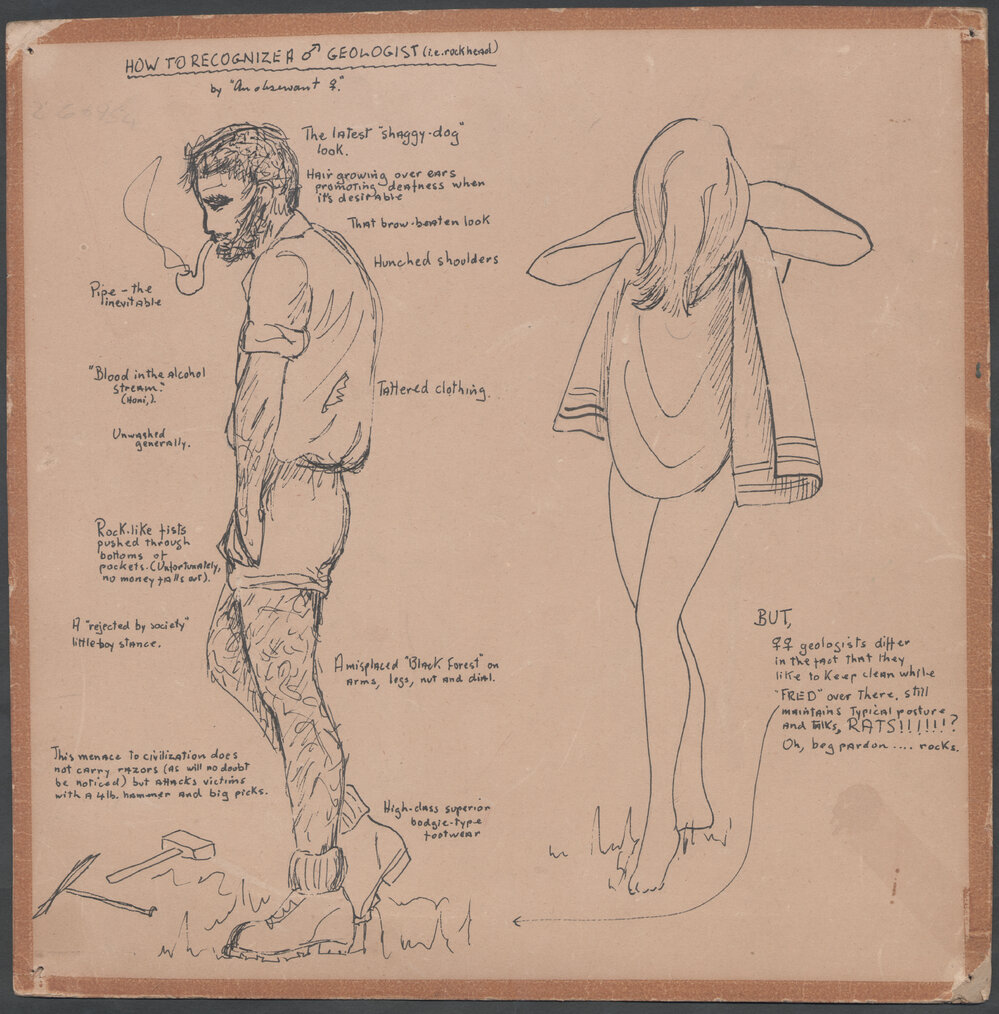 Cartoon "How to Recognise a Geologist"