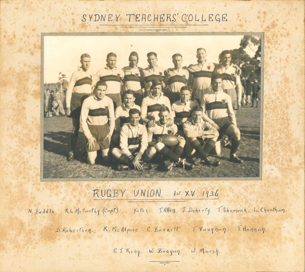 Sydney Teachers College Rugby Union 1st XV