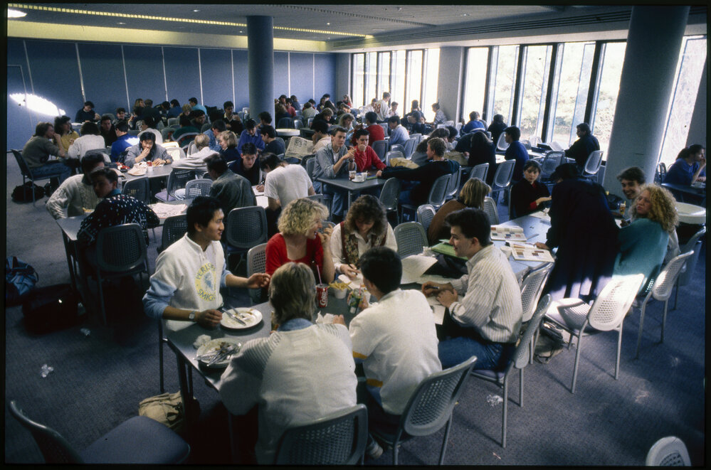 Students Relaxing in Wentworth Building