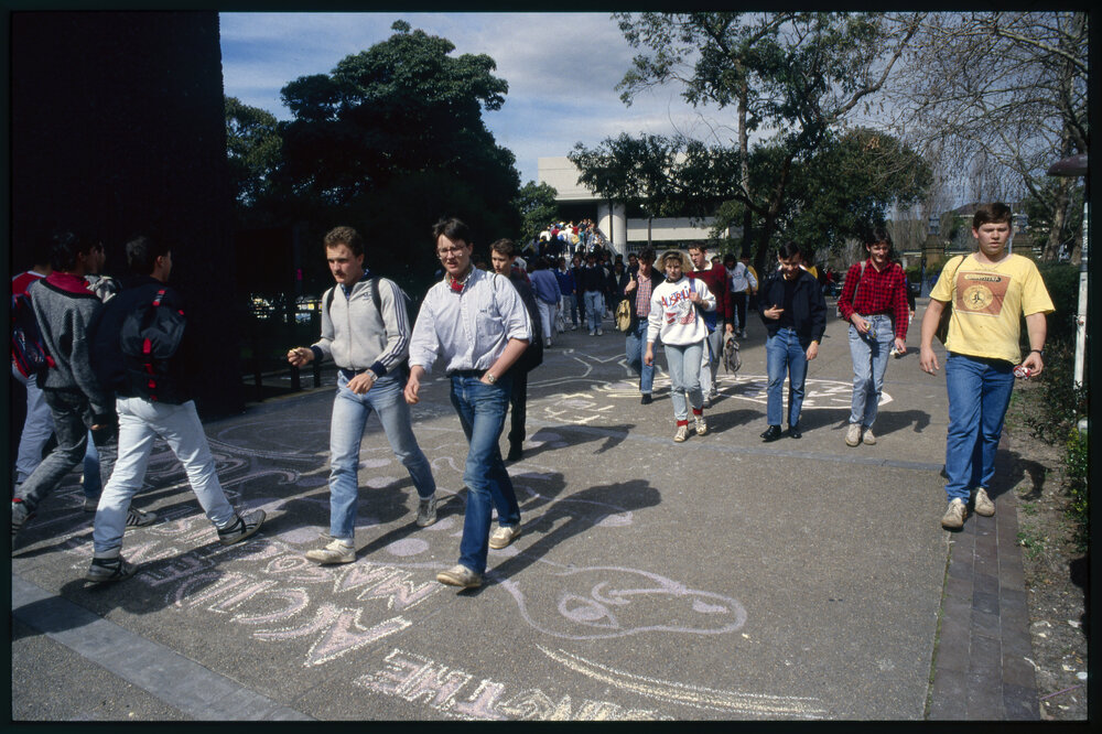 Students Walking Between Lectures