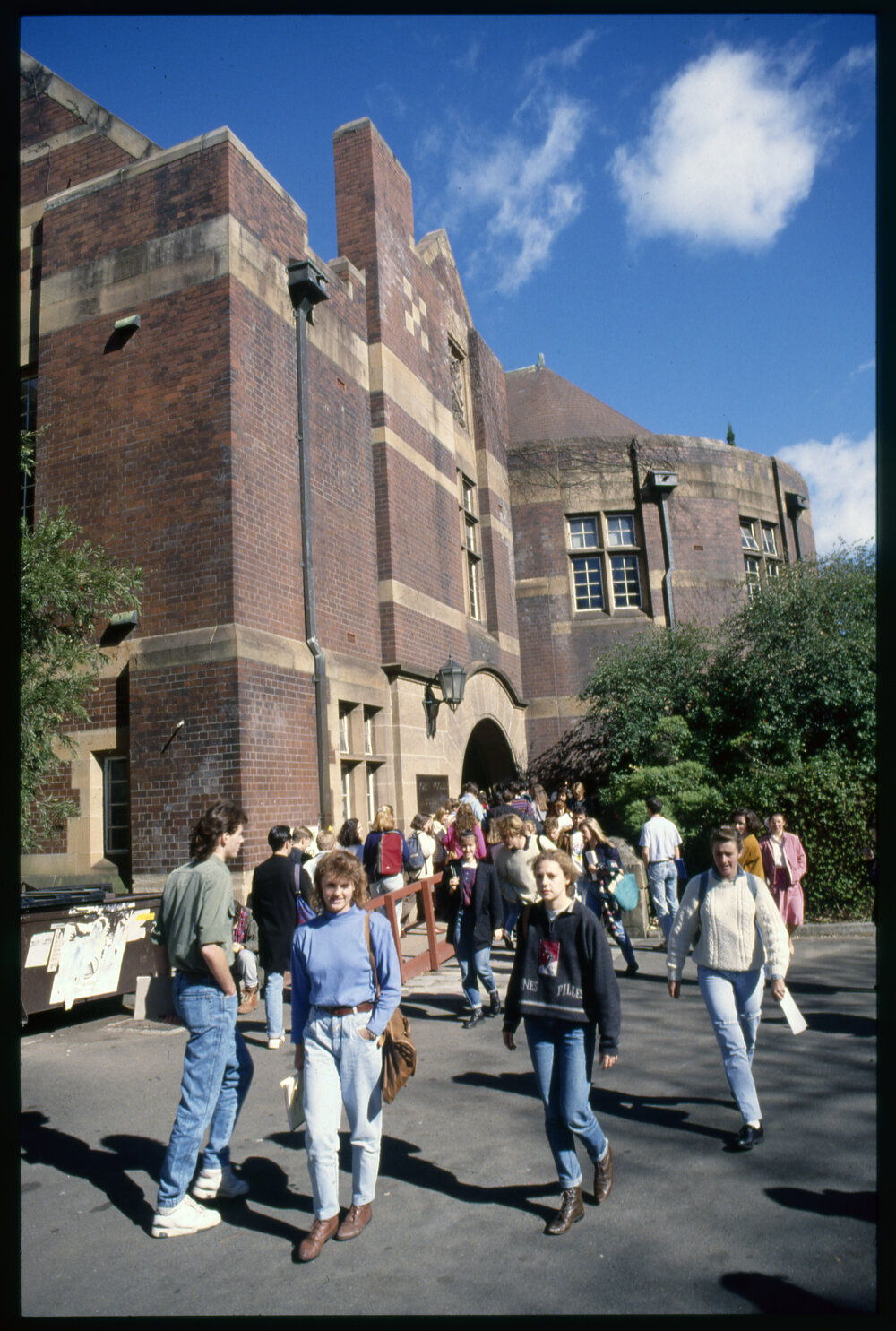 Students Between Lectures at John Woolley Building