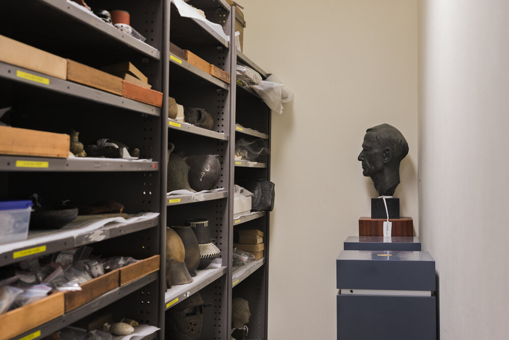 Bust of Alexander Cambitoglou in the Nicholson Museum Store
