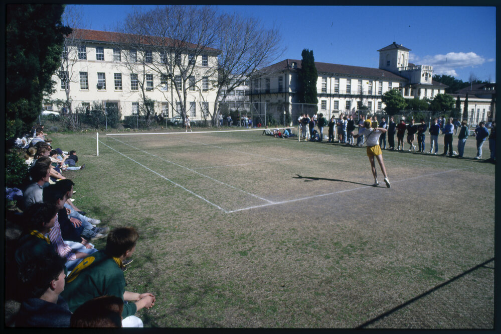 Tennis Courts Between Manning House and Old Teachers College