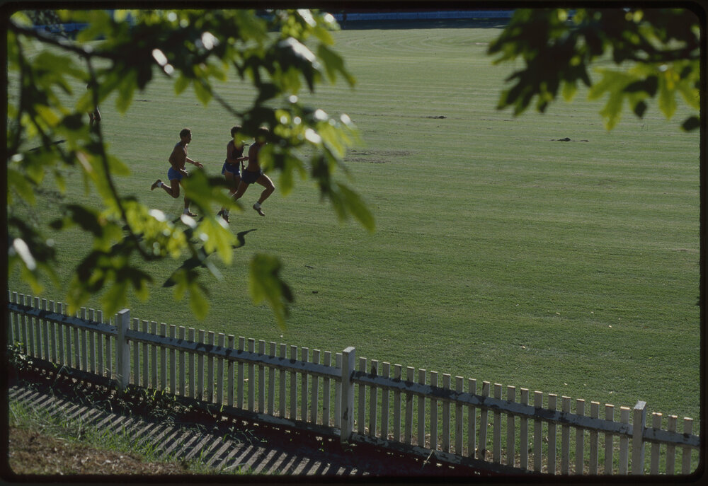 Students Jogging on Oval No 1