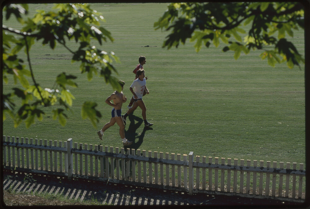 Students Jogging on Oval No 1