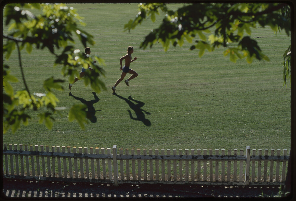 Students Jogging on Oval No 1