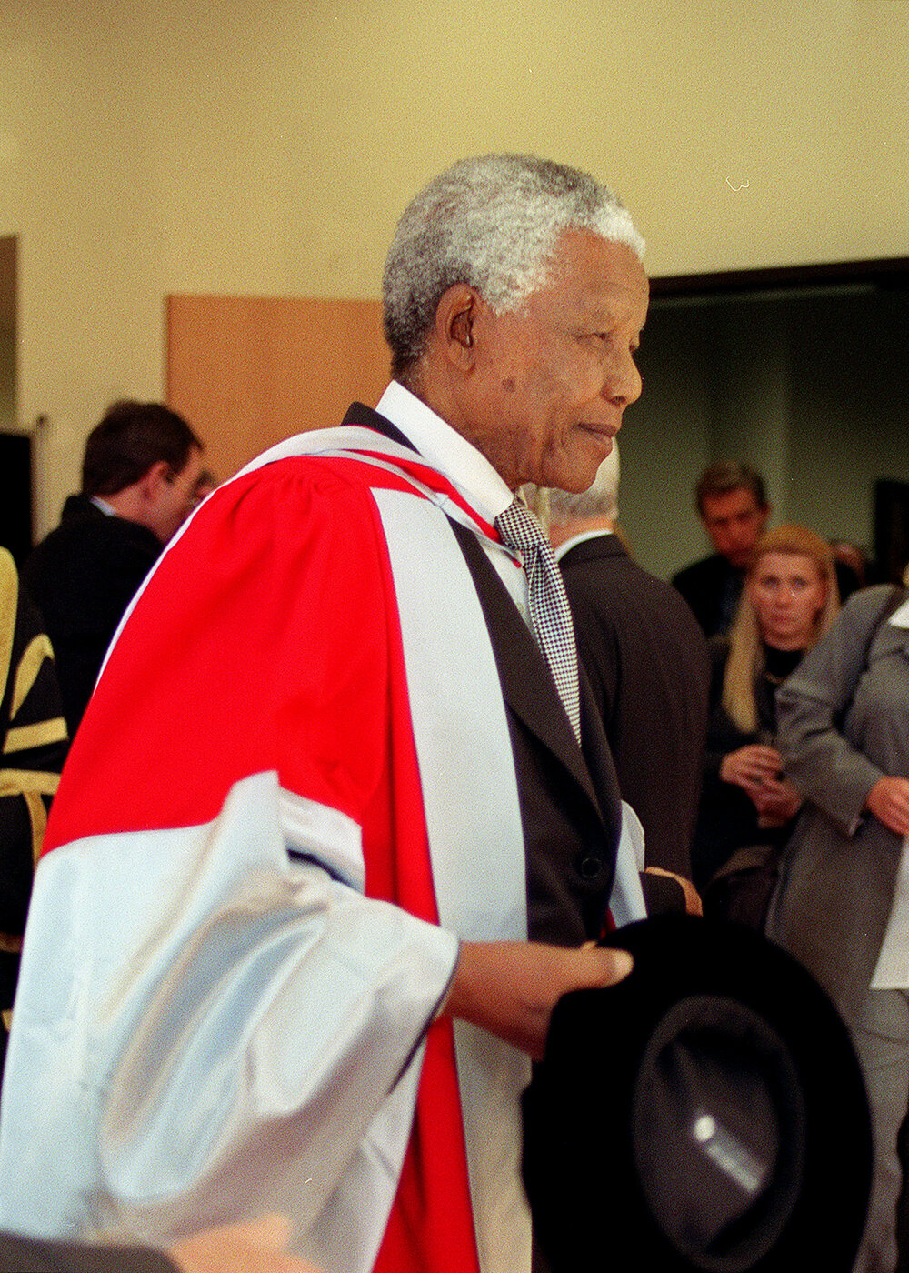 Nelson Mandela at His Honorary Doctorate (Doctor of Laws) Ceremony