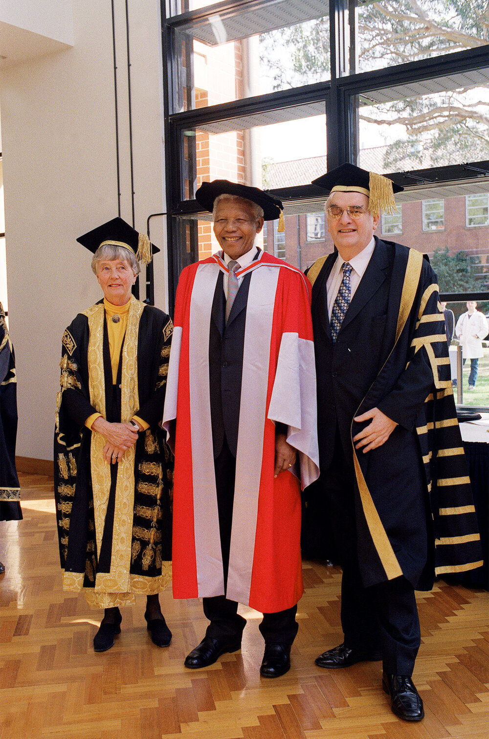 Nelson Mandela at His Honorary Doctorate (Doctor of Laws) Ceremony