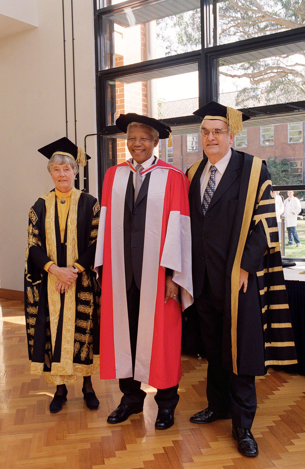 Nelson Mandela at His Honorary Doctorate (Doctor of Laws) Ceremony