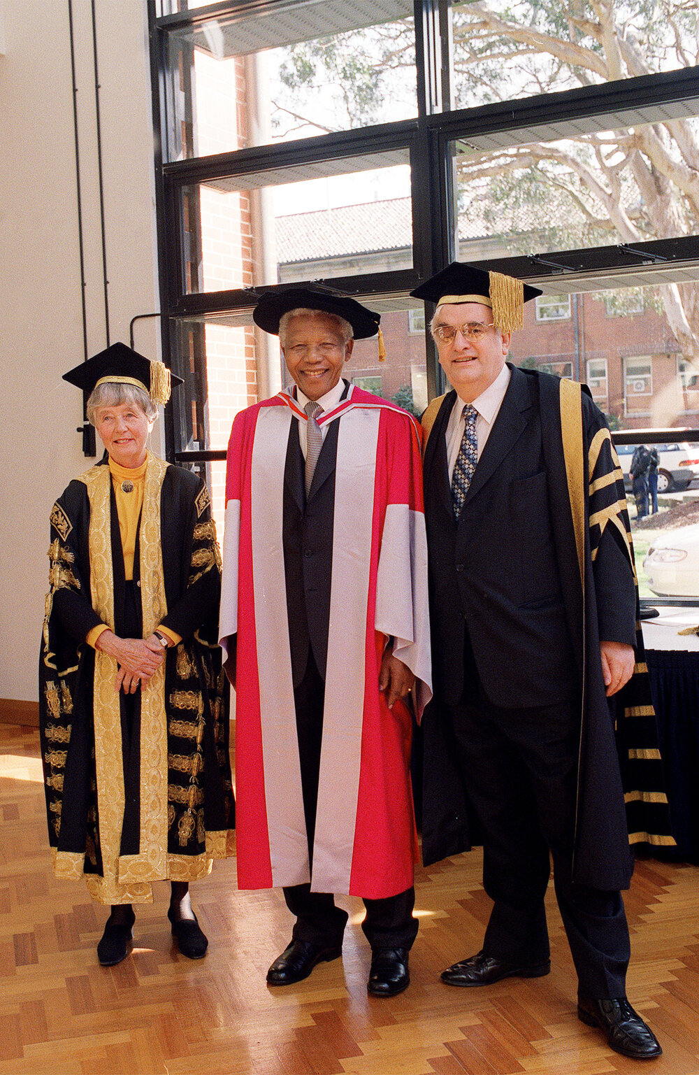 Nelson Mandela at His Honorary Doctorate (Doctor of Laws) Ceremony
