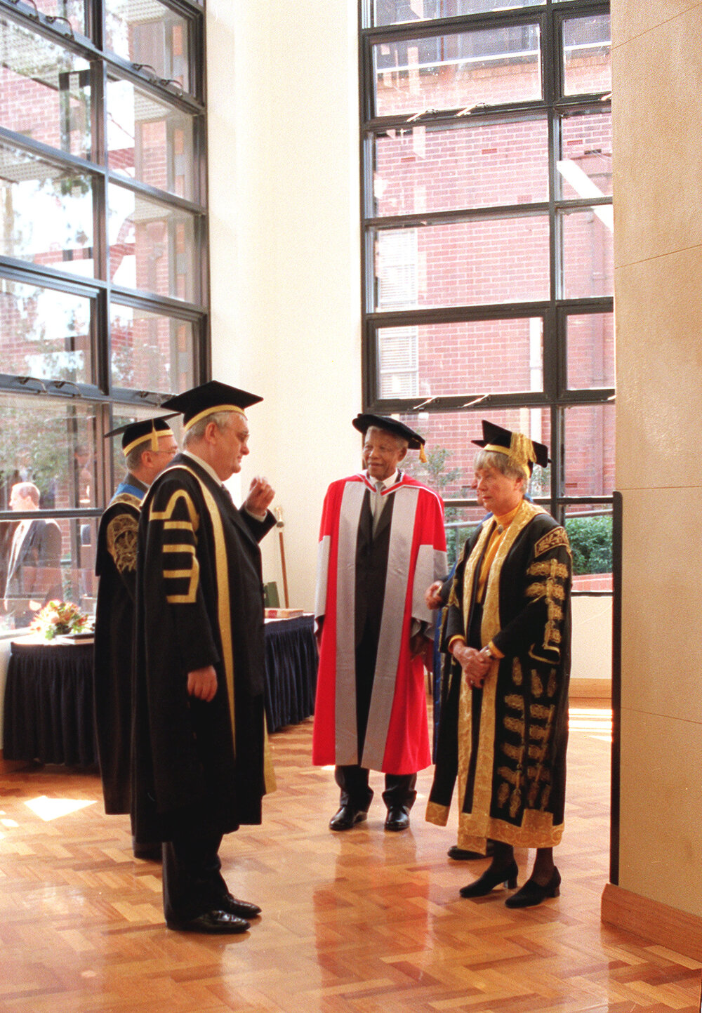 Nelson Mandela at His Honorary Doctorate (Doctor of Laws) Ceremony