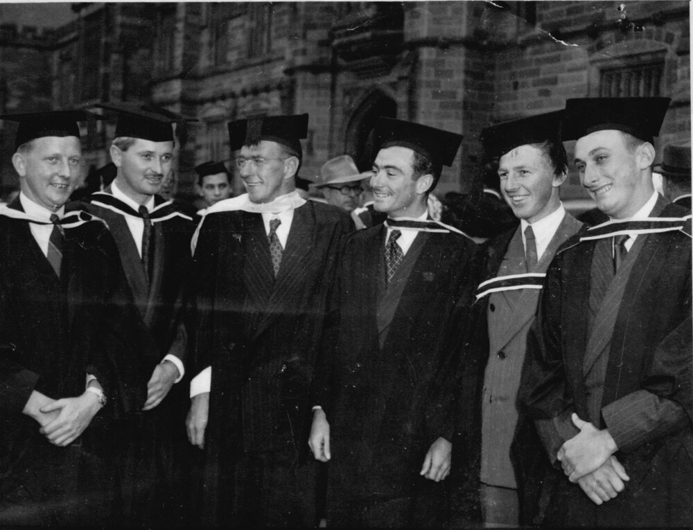 Roy McLeod Graduation LLB, 1950