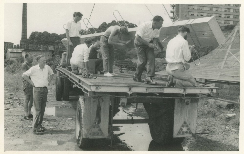 Tests on the Mills Cross Radio Telescope Prototype at St Leonard's Brick Pit