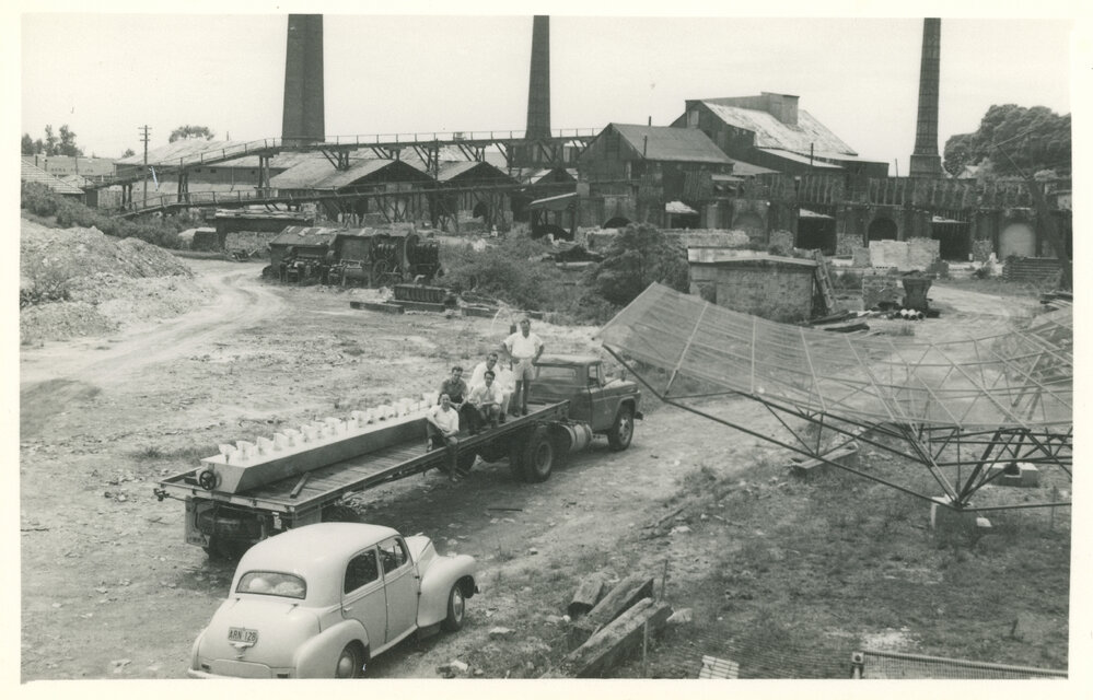 Tests on the Mills Cross Radio Telescope Prototype at St Leonard's Brick Pit