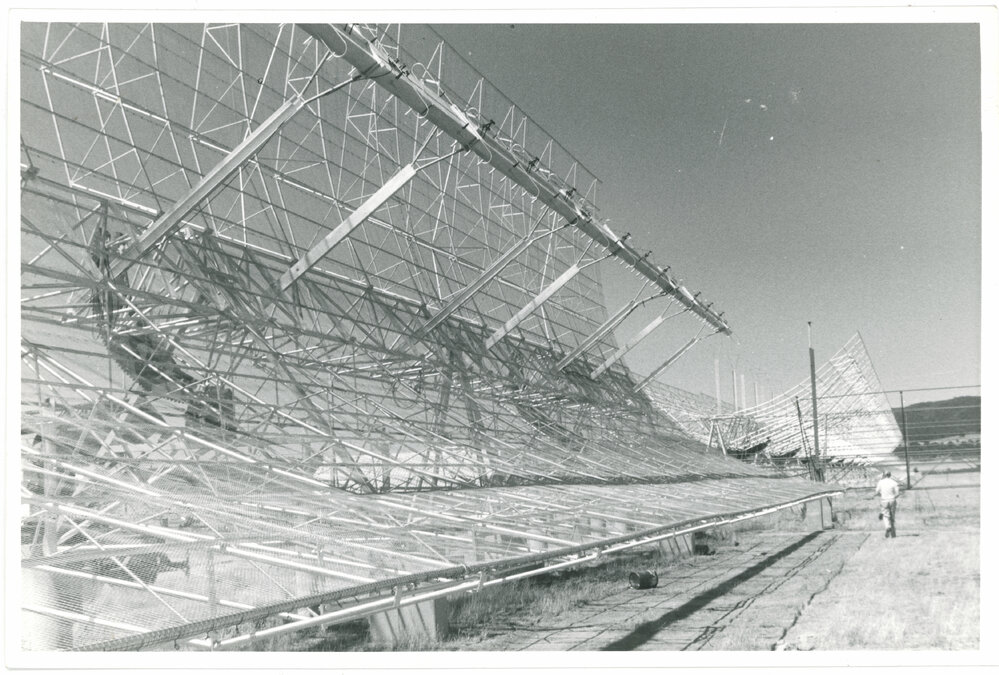 Mills Cross Radio Telescope Construction