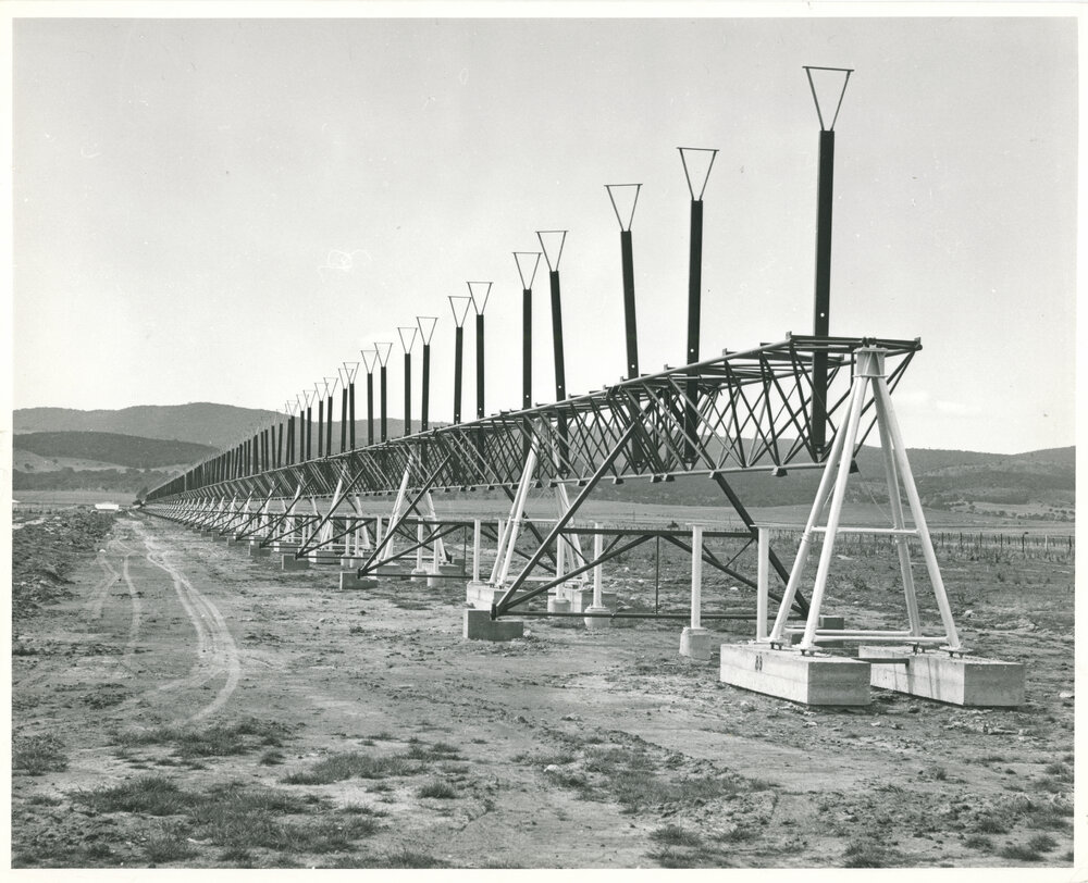 Mills Cross Radio Telescope Construction