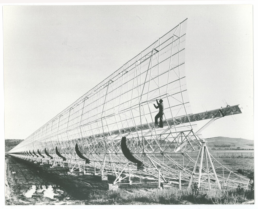 Mills Cross Radio Telescope Construction