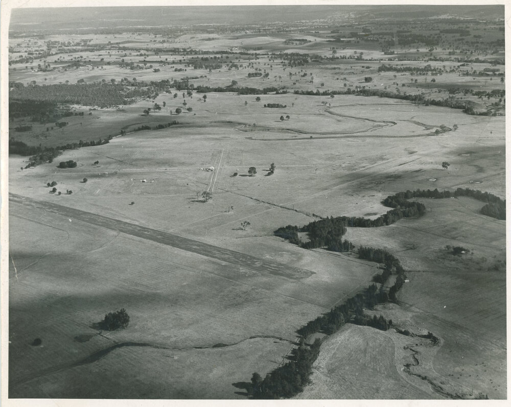 Aerial View of the Fleurs Radioastronomy Site
