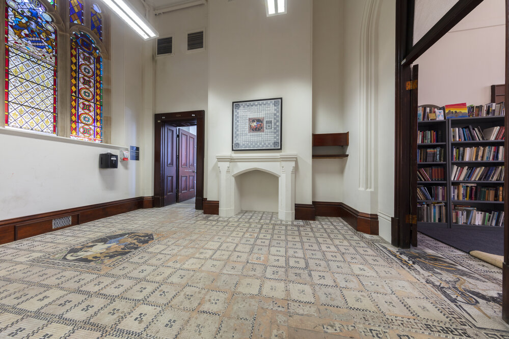 Decorated Floor of the Oriental Studies Room Lobby 