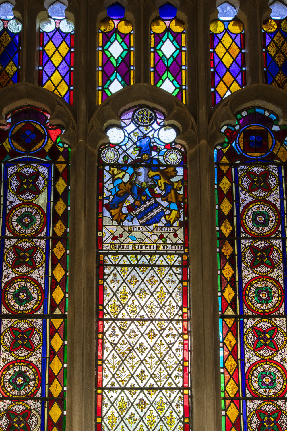 Stained Glass Window, Oriental Studies Room Lobby 