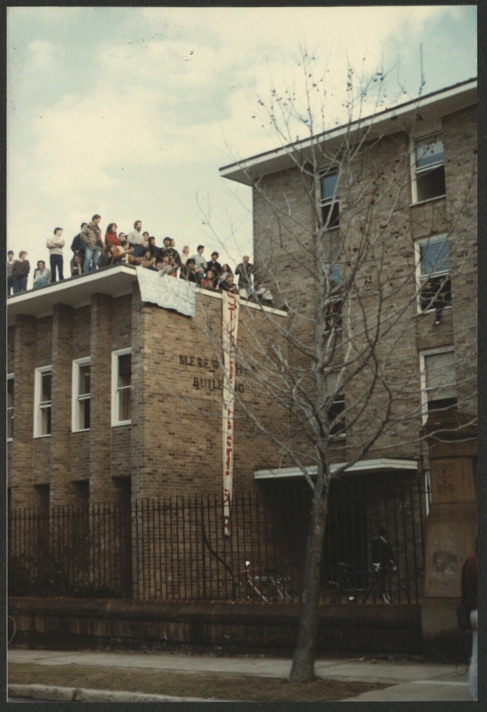 Political Economy Protest - Occupation of Merewether Building