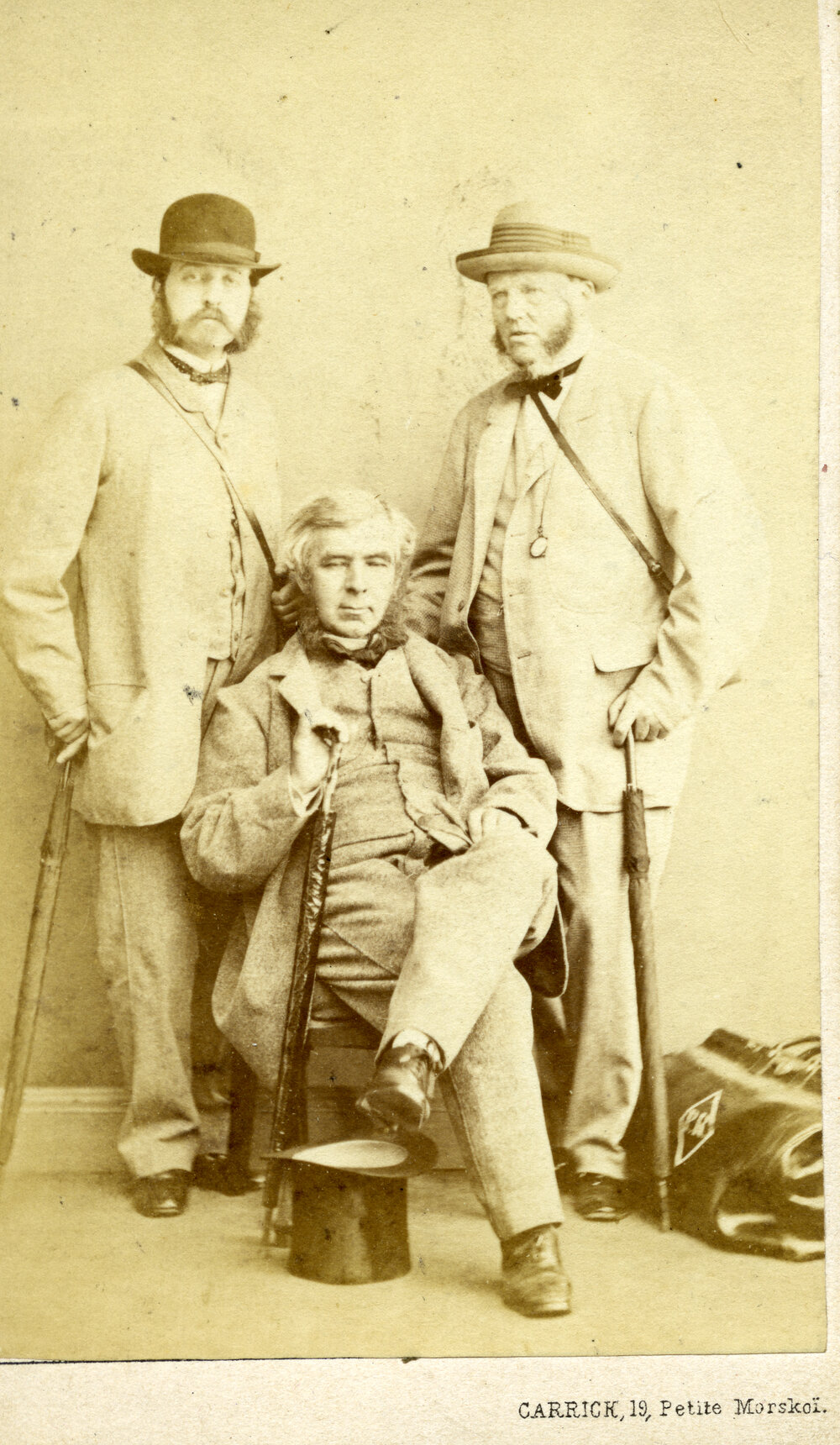 Sir Charles Nicholson with Two Men