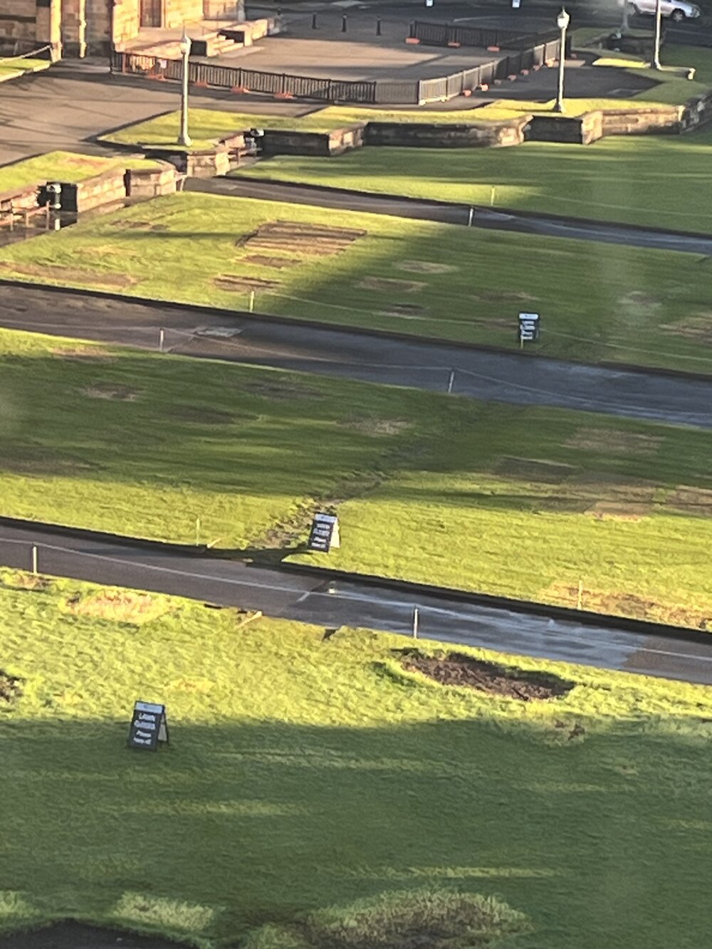 Pro-Palestinian Protest Encampment - Front Lawns After Removal of Tents