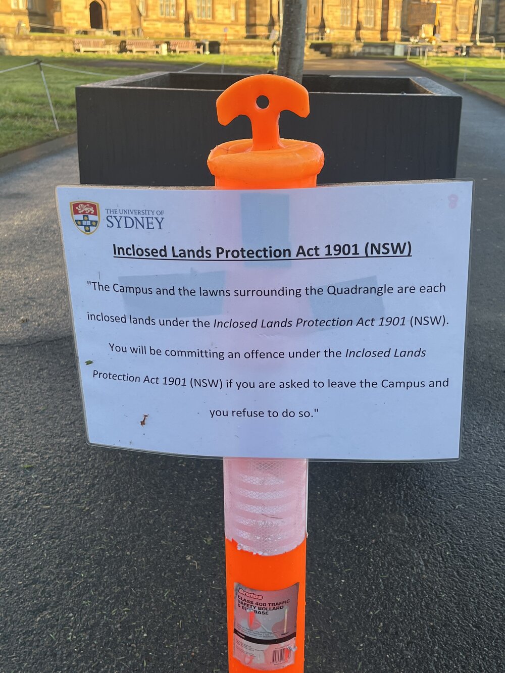 Pro-Palestinian Protest Encampment - Front Lawns After Removal of Tents