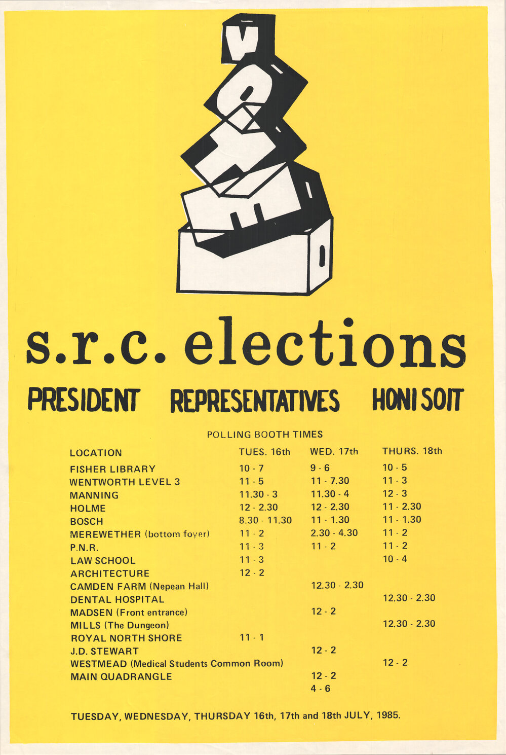 Student Representative Council Elections