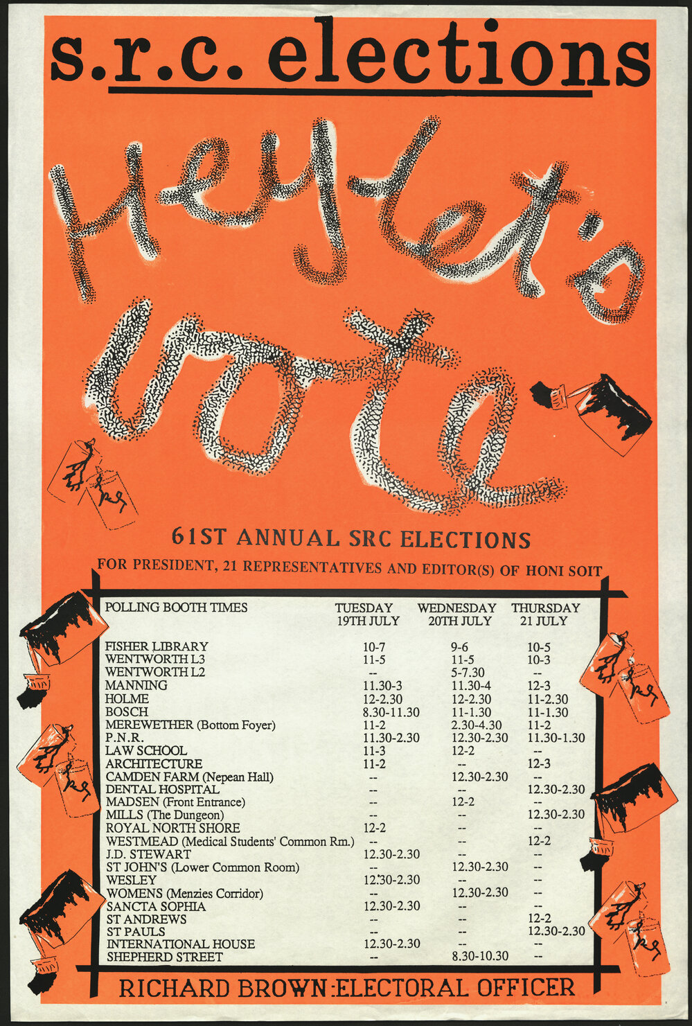 S.R.C. Elections: Hey Let's Vote