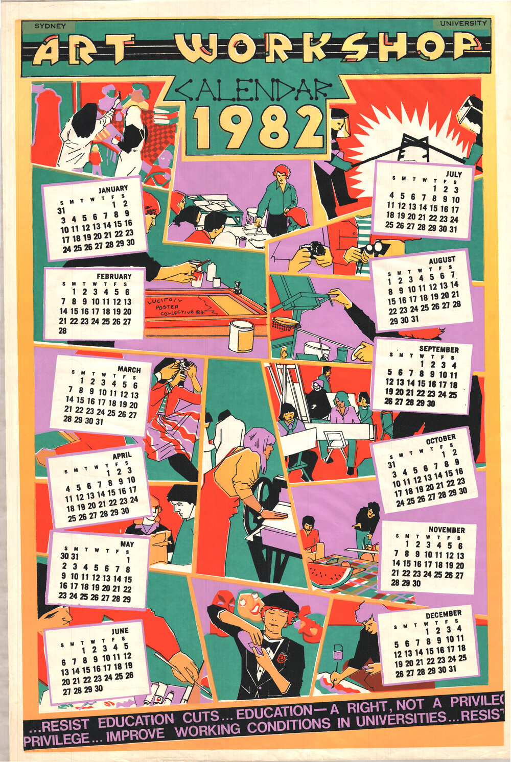 Art Workshop Calendar