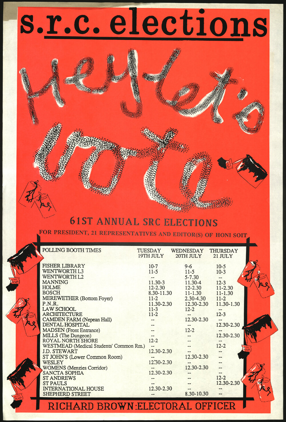 S.R.C. Elections: Hey Let's Vote