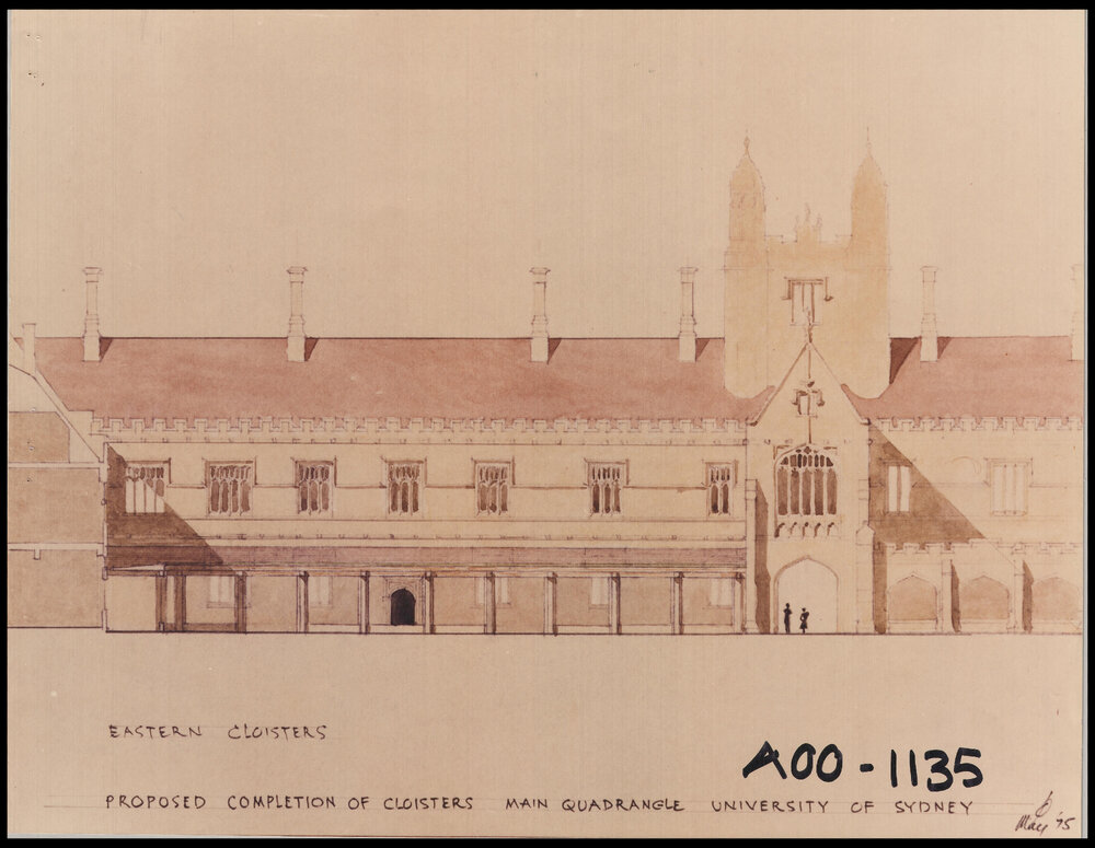 Main Building - Proposed Completion of Cloisters - Eastern Cloisters