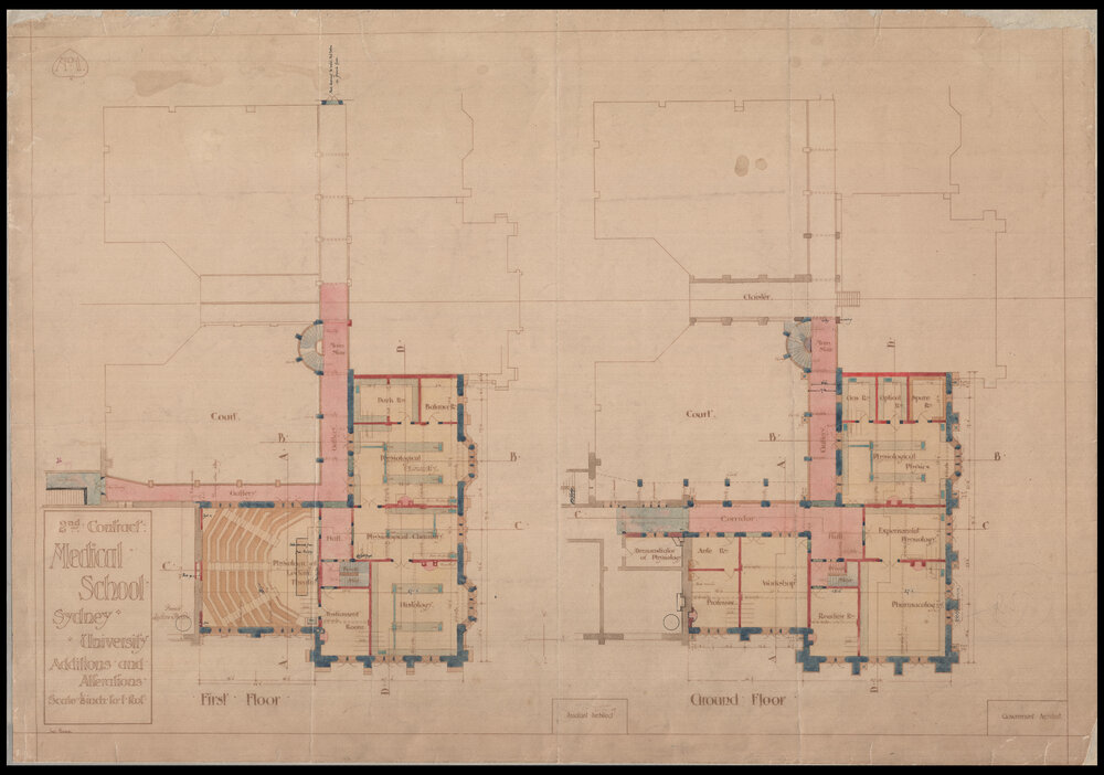 Medical School - Additions and Alterations - First Floor, Ground Floor - Paper Copy