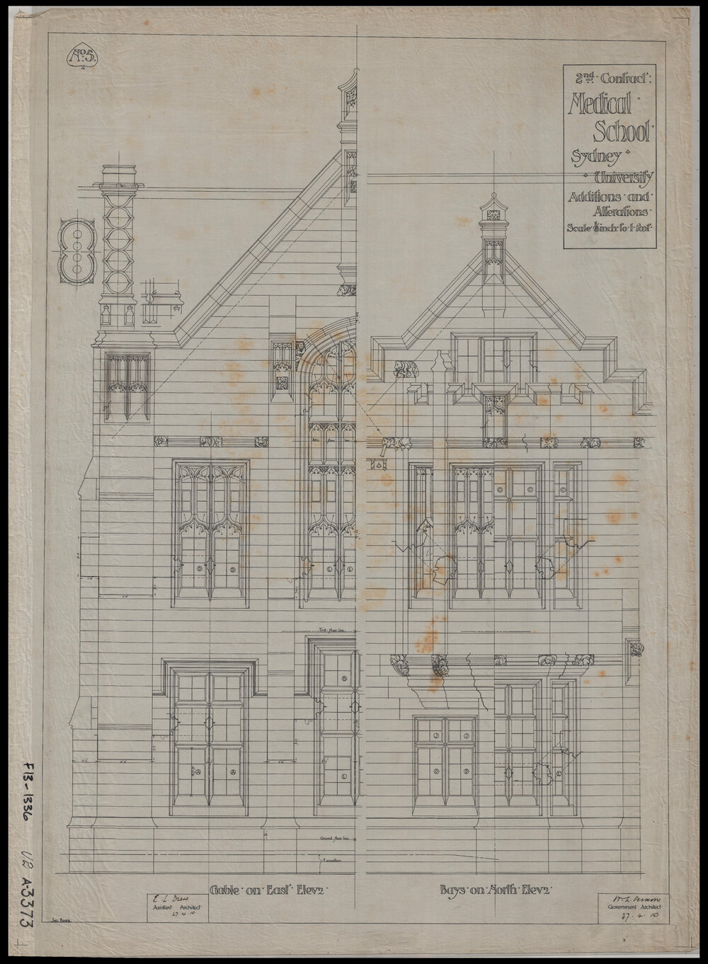 Medical School - Additions and Alterations - Gable, Bays