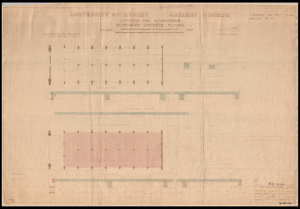 Macleay Museum - Additions and Alternations - Reinforced Concrete Floors