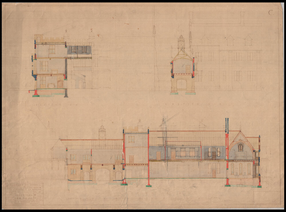 Macleay Museum - Additions for Department of Botany - Sections