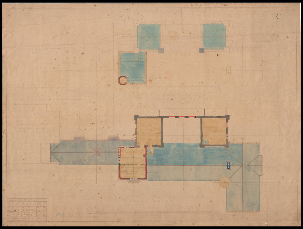 Macleay Museum - Additions for Department of Botany - Second Floor, Roof