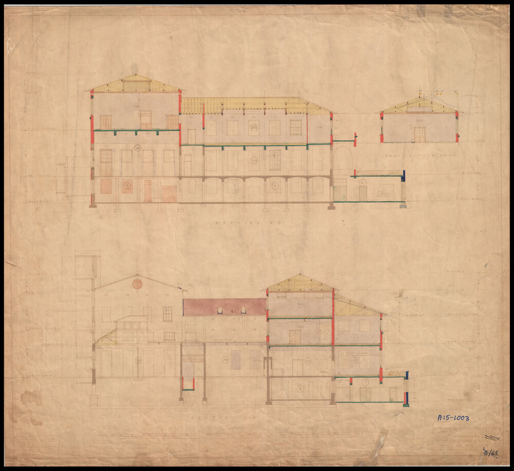 Chemical Laboratory - Pharmacy Building - Remodelling Chemistry and Physics - Sections DD and AA