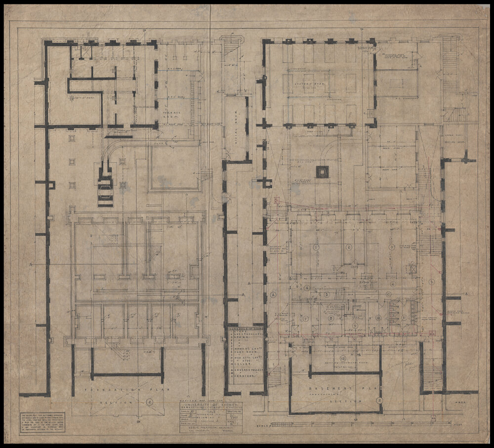 Chemical Laboratory - Pharmacy Building - Remodelling Chemistry and Physics - Foundation and Basement