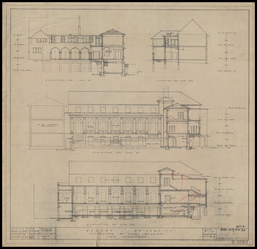Union Building - Holme Building - Extensions to Refectory and Union Buildings - Sheet 4