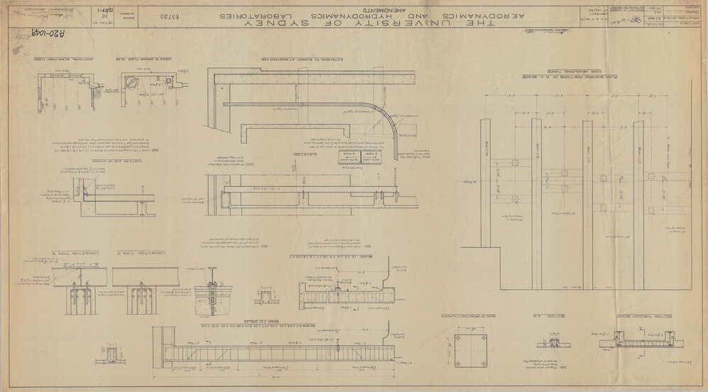 Engineering Building - John Woolley Building - Aerodynamics and Hydrodynamics Laboratories - Amendments