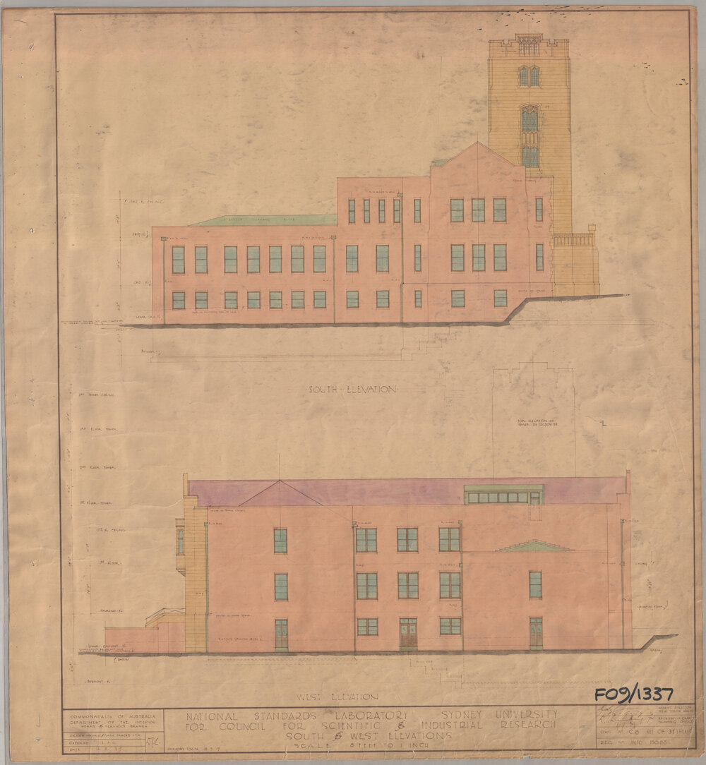 National Standards Laboratory for Council for Scientific and Industrial Research (CSIR) - South and West Elevations